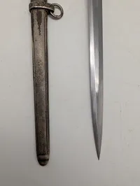F.W. Höller Solingen tysk officersdolk fra hæren med skede, original 
