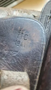 Tysk fbc 1941 læderhylster til Walther P38 med magasin