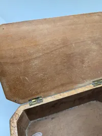 Tysk Art Deco træskrin med indlagt hagekors WW2