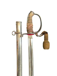 Dansk M/1859 Officersabel med Portepé og Skede