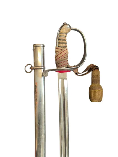Dansk M/1859 Officersabel med Portepé og Skede
