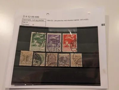 Danmark Frimærkesamling 1864-1925, Luftpost og Avisporto