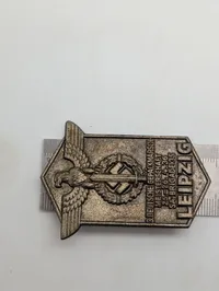 Tysk SA-Brigade 35 Leipzig Gepäckmarsch-Meisterschaft Plakette 1936