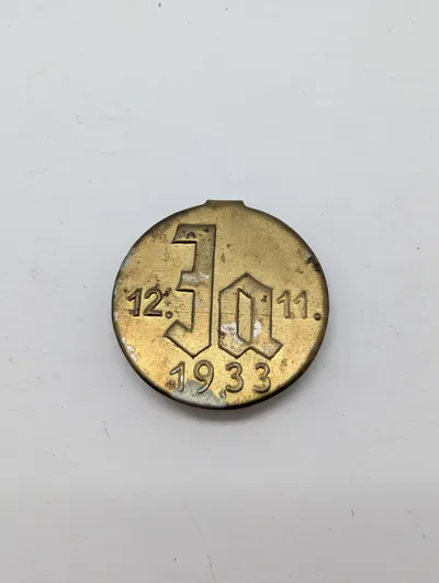 Tysk minde-emblem fra 12. november 1933 Valget af Hitler