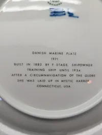 Royal Copenhagen Danmarks Skibsplatte Nr. 1 Skoleskibet Georg Stage