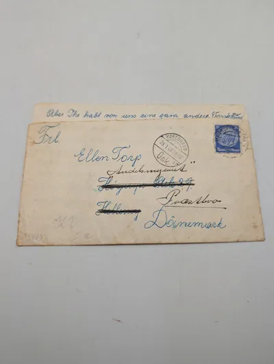 Tysk censureret brev fra 1940 sendt til Ellen Torp i Danmark