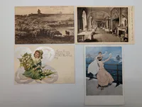 Set of Four Early 20th Century European Postcards