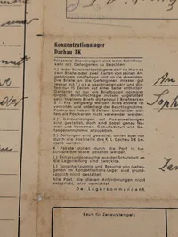 Dachau Koncentrationslejr postkort fra fange til Sophie Bilaszewska i Krakow