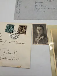 Tysk militærhistorisk samling med breve og portrætfotos fra 1940'erne