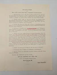 Statuter for Kong Christian den Tiendes Frihedsmedaille, 1946
