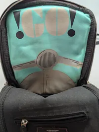 Vespa Skuldertaske i Sort Læder med Logo