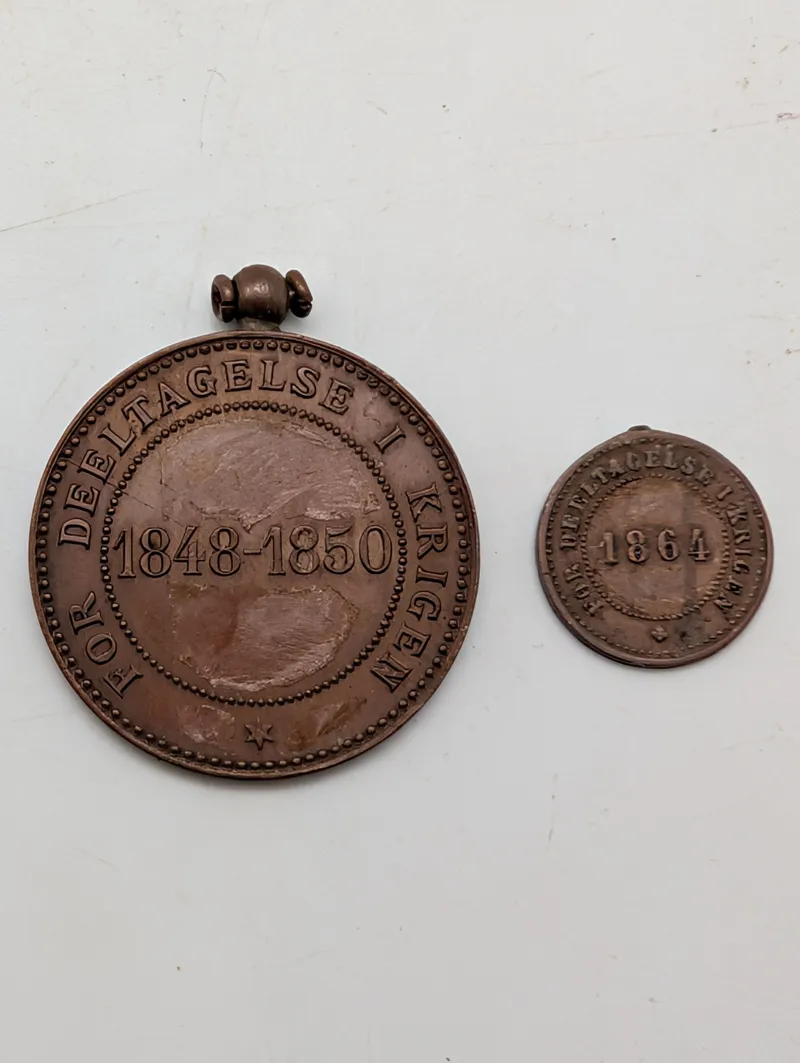Danish War Commemorative Medals for 1848-1850 and 1864