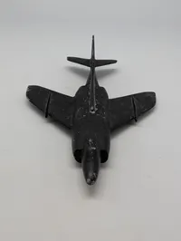 Vintage Støbt Metal Model af McDonnell Douglas F-4 Phantom II Jetfly, flykending 