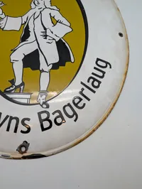 Københavns Bagerlaug Emaljeskilt med Logo