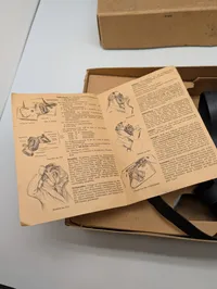 Tysk WWII Volksgasmaske VM 40 Papæske