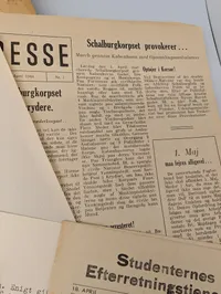Samling af danske illegale blade og aviser fra besættelsestiden