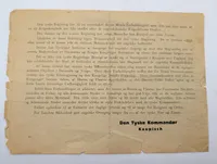 WWII German OPROP! Propaganda Leaflet for the Invasion of Denmark