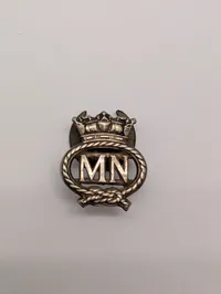 British Merchant Navy Silver Lapel Badge WW2