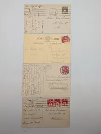 Collection of Four Early 20th Century Antique Postcards