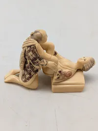 Antik JAPANESE HAND CARVED EROTIC NETSUKE FIGURES EDO / MEIJI PERIODE