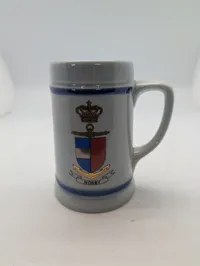 Søholm Denmark Ceramic Beer Stein with Norby Naval Crest
