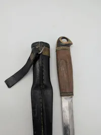 Iisakki Järvenpää Finsk Puukko Kniv med Læderskede