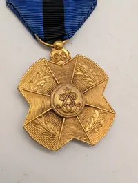 Belgisk Civil Dekoration, 1. Klasse Guldmedalje med Bånd