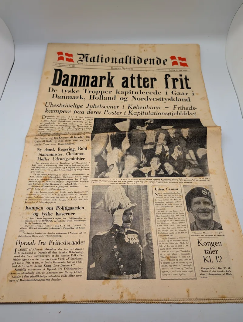 Nationaltidende Avis, 5. Maj 1945 - Danmark Atter Frit