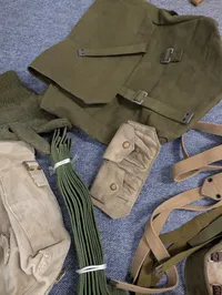 Vintage Danish Military Webbing and Field Gear Collection