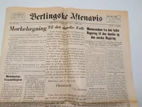 Berlingske Aftenavis Newspaper, April 9, 1940 Edition