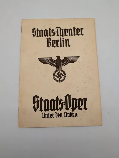 Tysk Staats-Theater Berlin Staats-Oper Unter den Linden Programhæfte