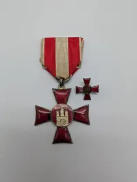 Hamborg Hanseaterkors med miniaturenål