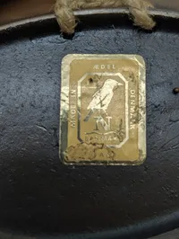 Dansk Bronze Fad med Solvognsmotiv