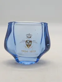Holmegaard glasvaser med FSK og LMD Odense logoer