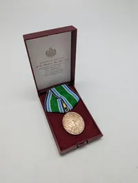 Danish Home Guard Medal for Voluntary Service with Original Case
