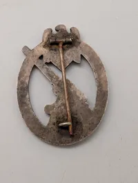 Tysk Heeres-Artillerie-Abzeichen i sølvfinish, originalt ?