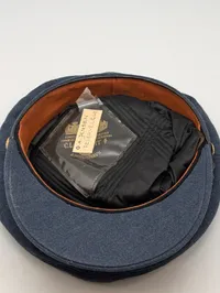 Dansk Flyvevåben Officerskasket med Broderet Emblem