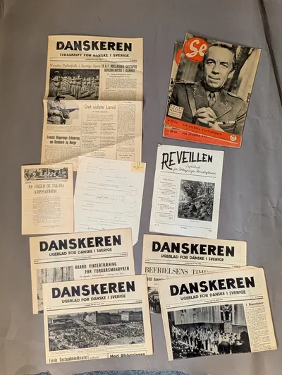 Samling af Danske Modstandsblade og Tidsskrifter fra 2. Verdenskrig