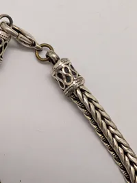 Bali Tulang Naga Armbånd i Sterling Sølv med Hummerlås