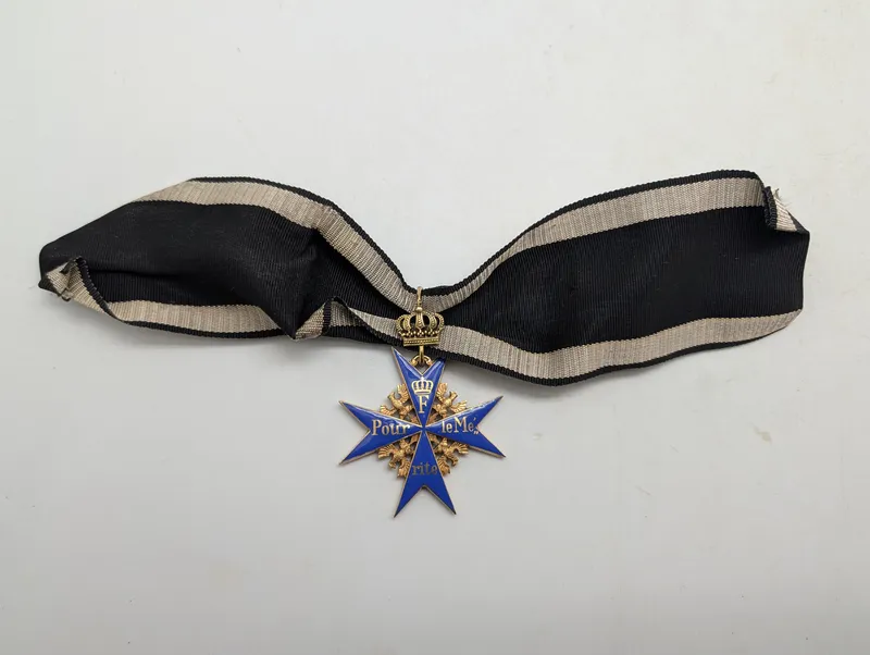 Preussisk Pour le Mérite Orden med halsbånd