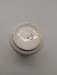 Lyngby Porcelæn hvid riflet vase