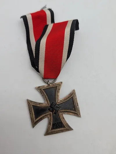 Tysk Jernkors af 2. klasse (EK2) fra 1939 med originalt bånd