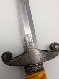 F.W. Höller Solingen tysk officersdolk fra hæren med skede, original 