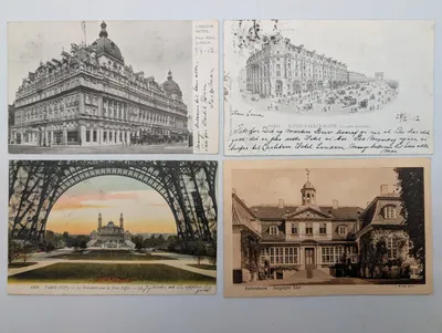 Collection of Four Early 20th Century European Postcards