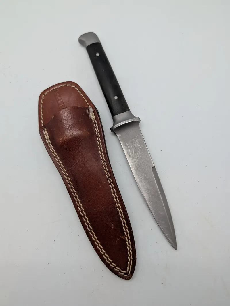 Boker Military Boot Knife No. 4151 with Leather Sheath