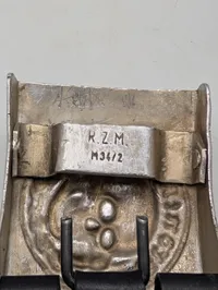 Tysk militærbælte med Totenkopf-spænde og "Frontheil" inskription, EFTERKRIGS 