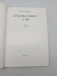 Kompani Linge Book Set and Lingeklubben Commemorative Volume with Glassware