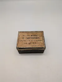 Fransk 81mm F.A. Mle 1932 Ammunitionsæske til  til drivladninger til fransk morter M. 1932.