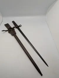 Belgisk WW1 bajonet med frø 