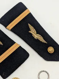 Samling af militære og civile ordener, epauletter og emblemer